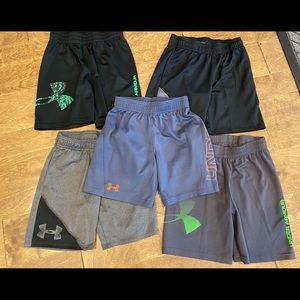 Lot of 5 Under Armor shorts